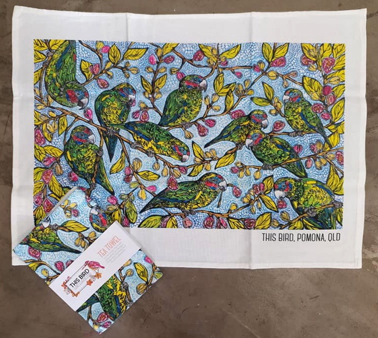 Tea Towel - Fig Parrots