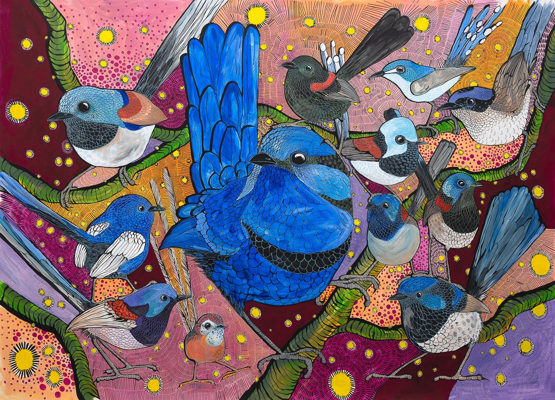 Tea Towel - Wrens