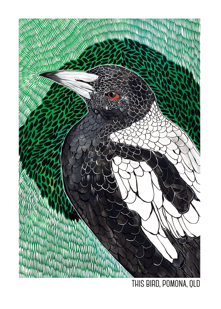 Tea Towel - Magpie