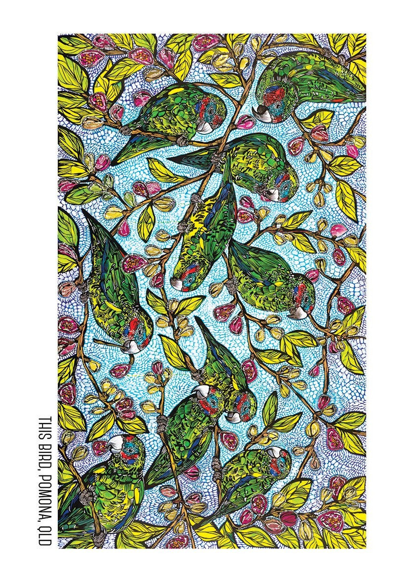 Tea Towel - Fig Parrots